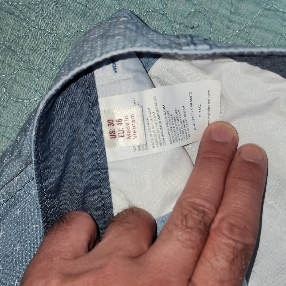 Original Penguin Light Gray Patterned Shorts - image 5